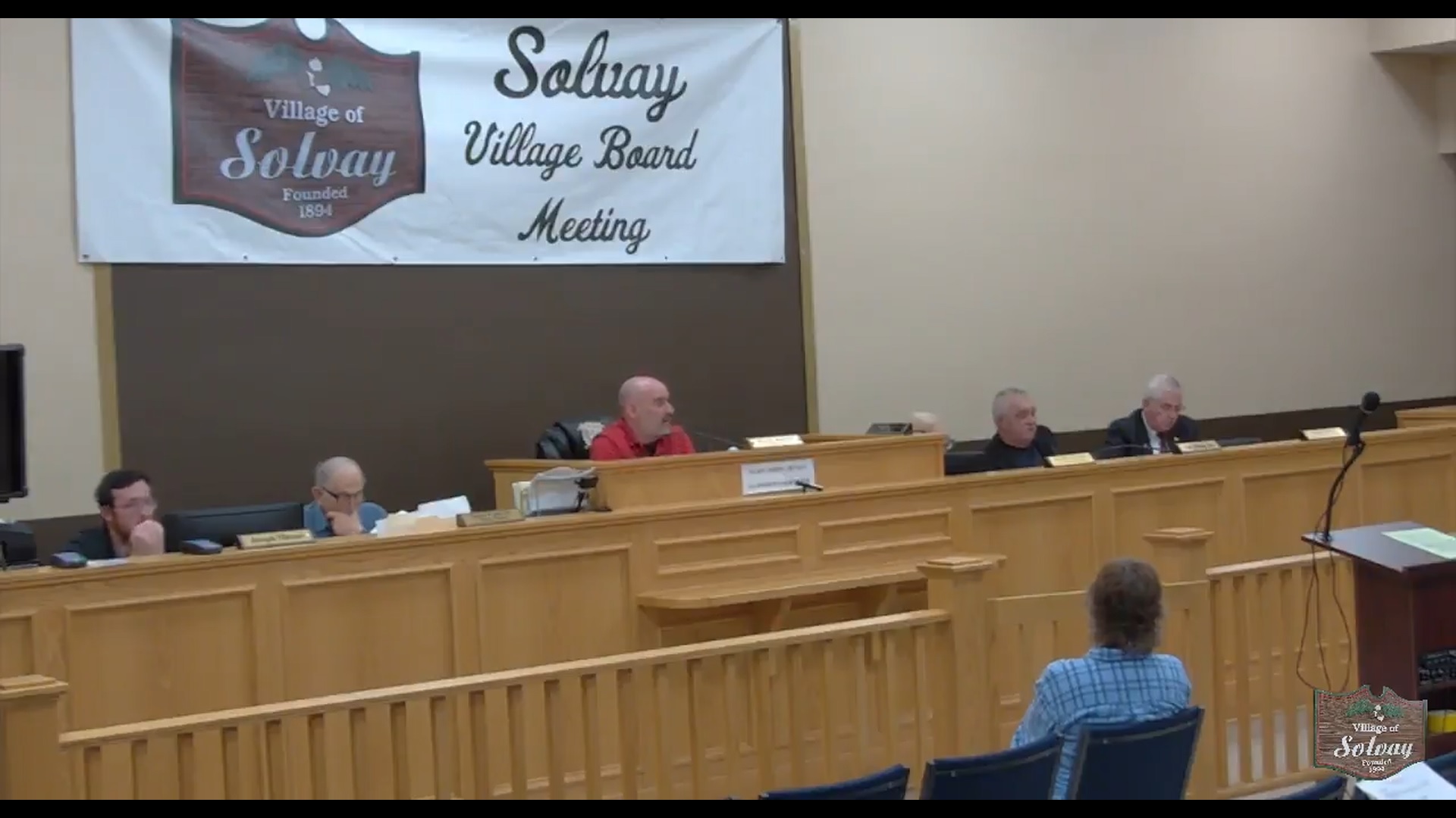 Village of Solvay April 28th Regular Board Meeting