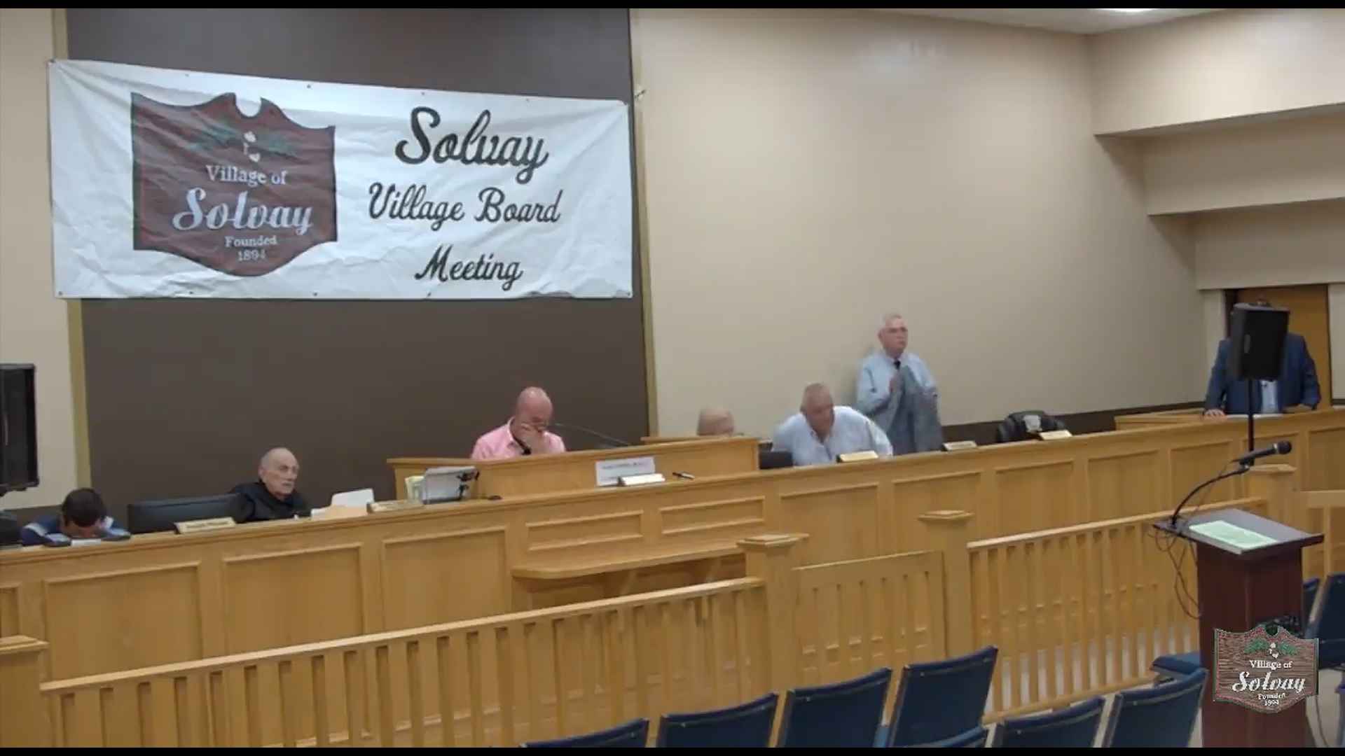 Village of Solvay August 25th Regular Board Meeting